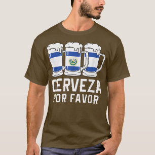 Camiseta El Salvador Cerveza Por Favor Bandera Pupusas Salv