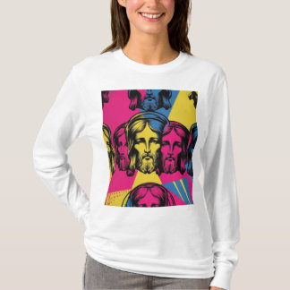 Camiseta El salvador del pop 🎨: Jesús en la ✝ de vibrancia