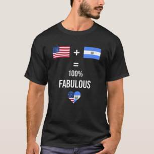 Camiseta El Salvador EE.UU. Banderas de camisas mitad salva