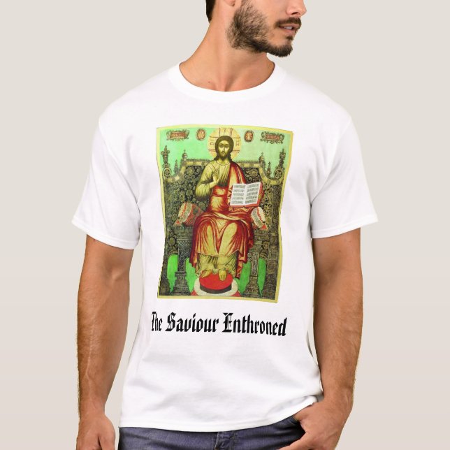 Camiseta El salvador Enthroned, el salvador Enthroned (Anverso)