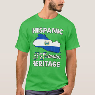 Camiseta El-Salvador Flag Hispanic Heritage Month Salvadori