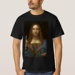 Camiseta El salvador Mundi de Leonardo da Vinci (Jesucristo