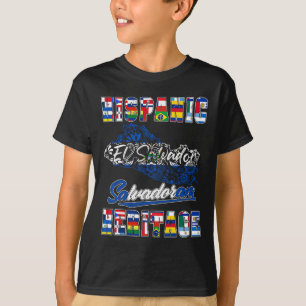 Camiseta El Salvador Patrimonio Nacional Hispano Salva