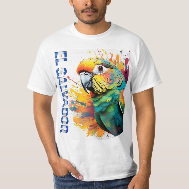 CAMISETA EL SALVADOR PERICO (Anverso)