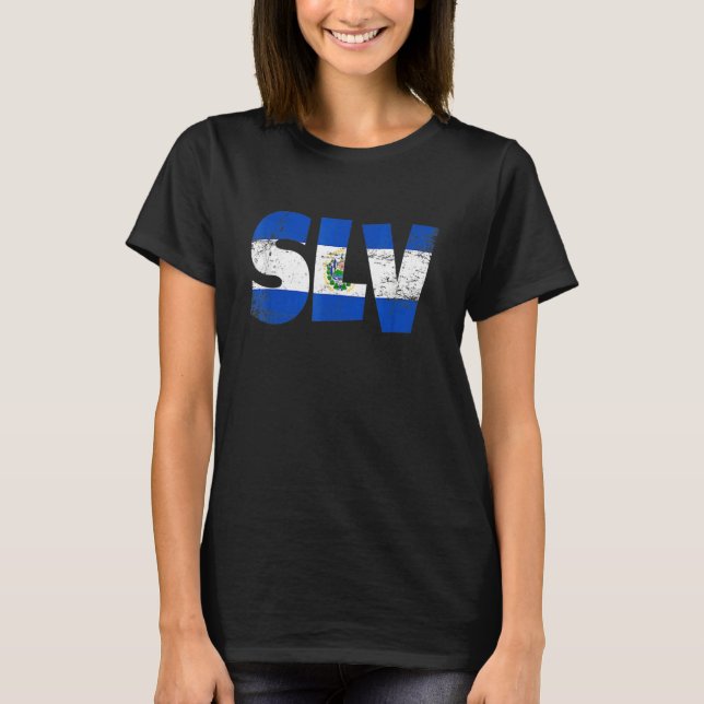 Camiseta El Salvador Pride Love and SLV Salvadorian Flag El (Anverso)
