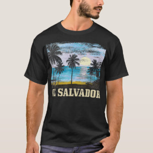 Camiseta El Salvador Vintage Surfer Salvadorian Beach Soubl