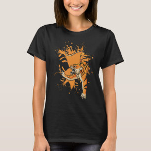 Camiseta El salvaje y depredador de tigres Safari gato gran