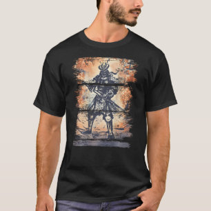 Camiseta El Samurai japonés Bushido Guerrero Katana vuelve 