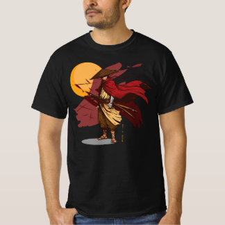 Camiseta El samurai se sitúa en una posición dinámica