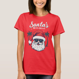 Camiseta El Santa está fuera de la oficina, humor navideño