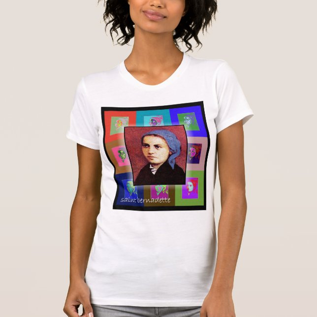 Camiseta El santo Bernadette del arte pop (Anverso)
