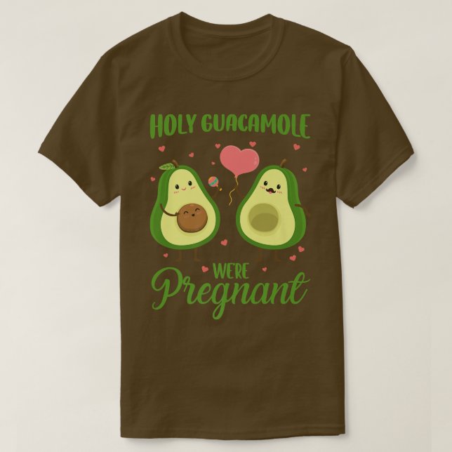 Camiseta El Santo Guacamole Fue Embarazo Aguacate Cin (Diseño del anverso)