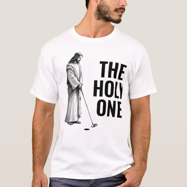 Camiseta El Santo - Jesús jugando golf (Anverso)