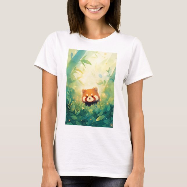 Camiseta El Santuario de Bambú del Panda Rojo (Anverso)
