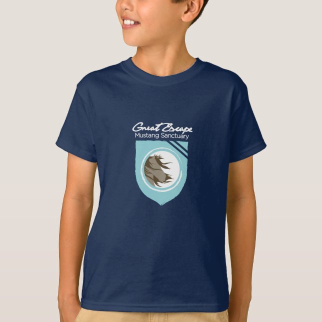 Camiseta El santuario del mustango de Great Escape embroma (Anverso)