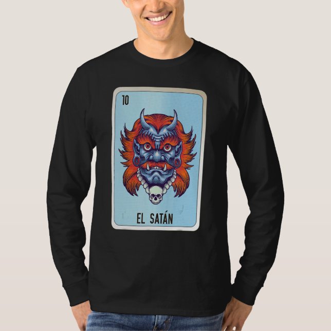 Camiseta El Satan Mexican Slang Lottery Bingo Cards (Anverso)