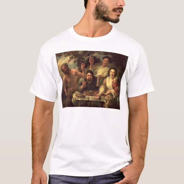 Camiseta El sátiro y los campesinos (Anverso)