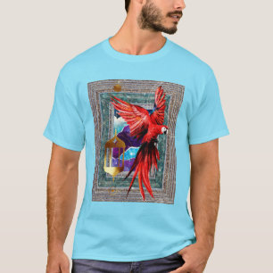 Camiseta El Scarlet Macaw Y El Hermit - Parrot Tarot