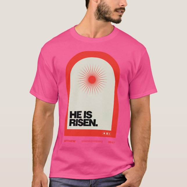 Camiseta Él Se Levanta (Anverso)