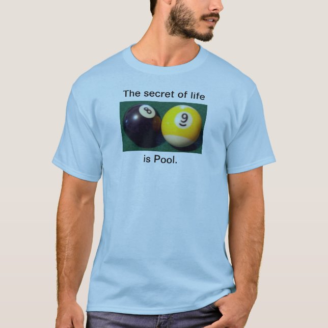 Camiseta El secreto de la vida es piscina (Anverso)