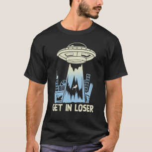 Camiseta El Secuestro De Ufo En Línea De Esquina De Ciencia
