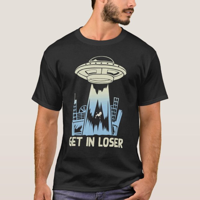 Camiseta El Secuestro De Ufo En Línea De Esquina De Ciencia (Anverso)