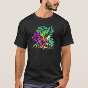 Camiseta El Segundo Beach Tropical Flower Surf Vacay