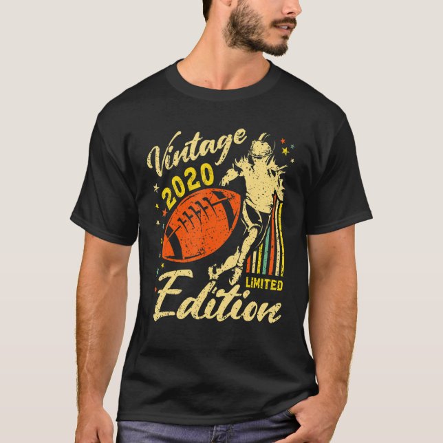 Camiseta El segundo cumpleaños del fútbol americano para lo (Anverso)