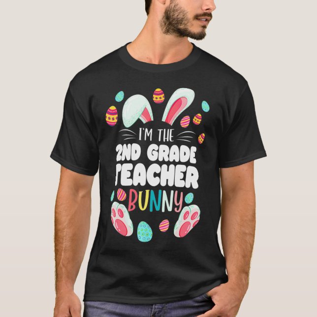 Camiseta El segundo curso del profesor Bunny Hoppy Easter D (Anverso)