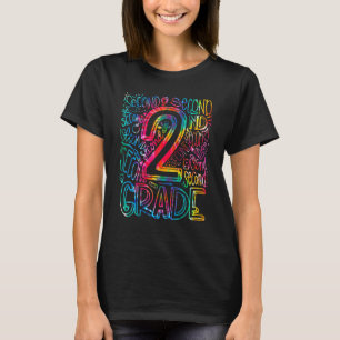Camiseta El Segundo Grado De Tie Dye De Vuelta A La Escuela