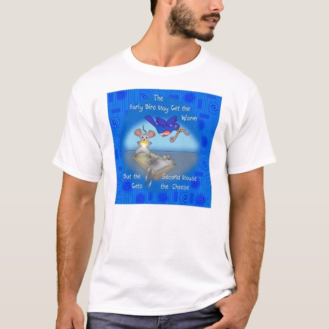 Camiseta El segundo ratón recibe el queso (Anverso)