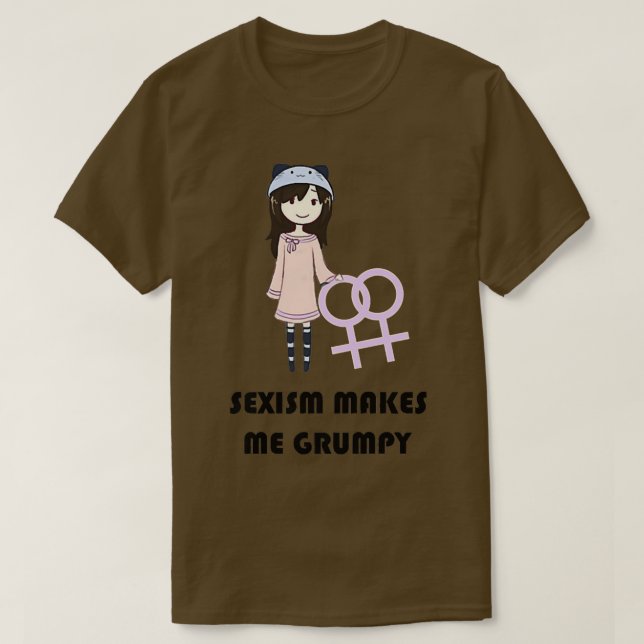 Camiseta El seísmo feminista T me hace trivial igualdad de  (Diseño del anverso)