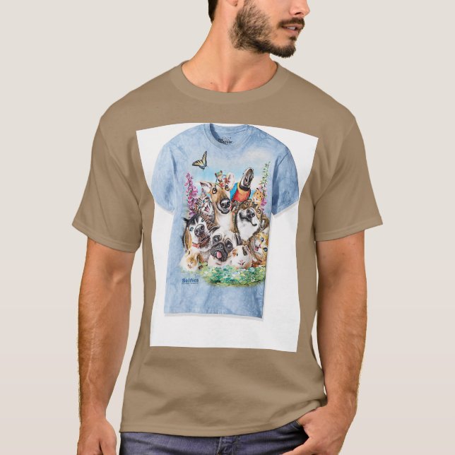 Camiseta El Selfie Mascota de Montaña Mens (Anverso)
