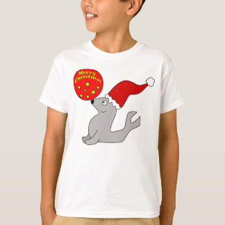 Camiseta El sello de las Felices Navidad embroma la
