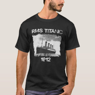 Camiseta El semitono vintage RMS Titanic 1912 El barco de D
