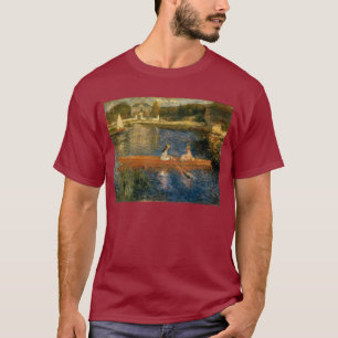 Camiseta El Sena de Renoir en Asnières (el Skiff) Ca 1879