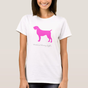 Camiseta el señalar Griffon Wirehaired (rosa)