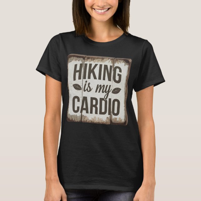 Camiseta El senderismo es mi cardio (Anverso)