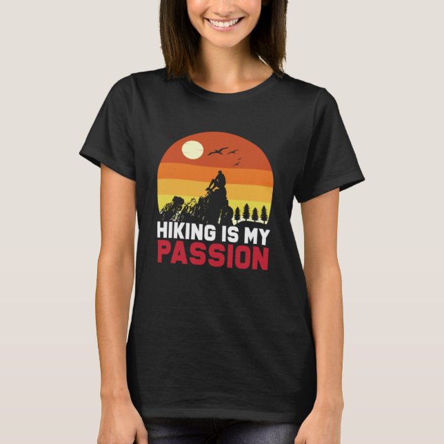 Camiseta El senderismo es mi pasión (Anverso)