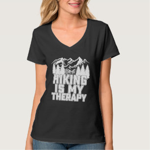 Camiseta El Senderismo Es Mi Terapia La Gran Naturaleza Del