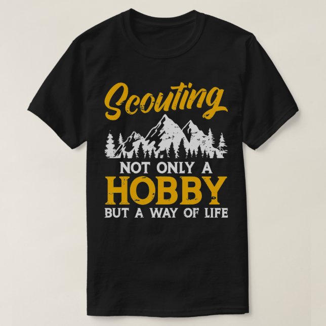 Camiseta El Senderismo Por El Scout (Diseño del anverso)