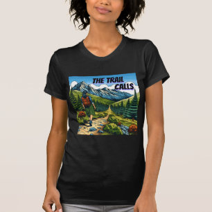Camiseta El Sendero Llama   Mujer Caminando por un Sendero