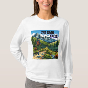 Camiseta El Sendero Llama   Mujer Caminando por un Sendero