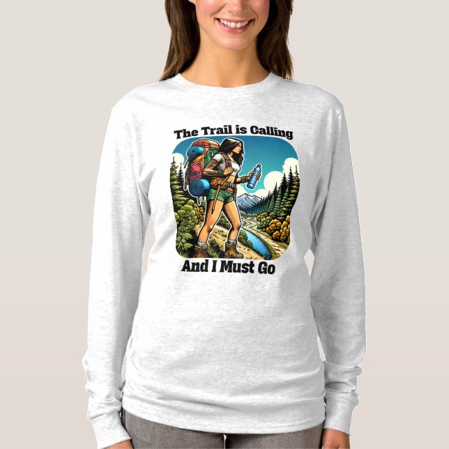 Camiseta El sendero llama y debo ir (Anverso)
