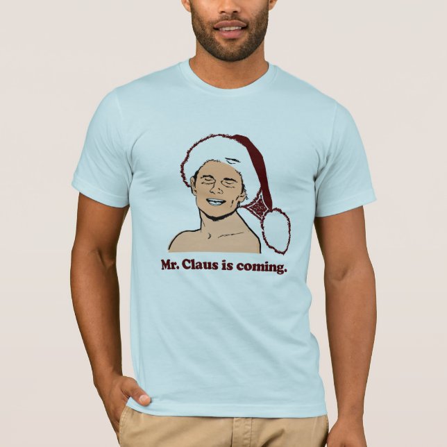 Camiseta El señor Clause viene (Anverso)