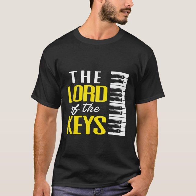 Camiseta El Señor De Las Claves Divertido Piano (Anverso)