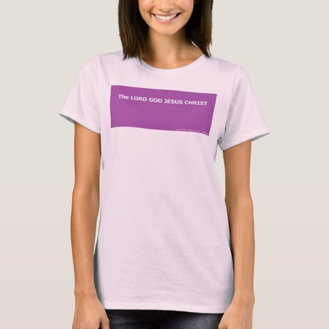 CAMISETA EL SEÑOR DIOS JESUCRISTO (Anverso)