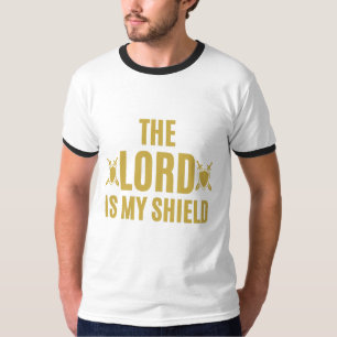Camiseta El Señor Es Mi Escudo Cita A Mens Ringer