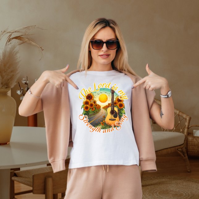 Camiseta El señor es mi fuerza y mi canción (Subido por el creador)