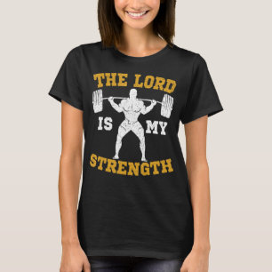 Camiseta El Señor es mi Gimnasio Cristiano Fortalecido Jesú